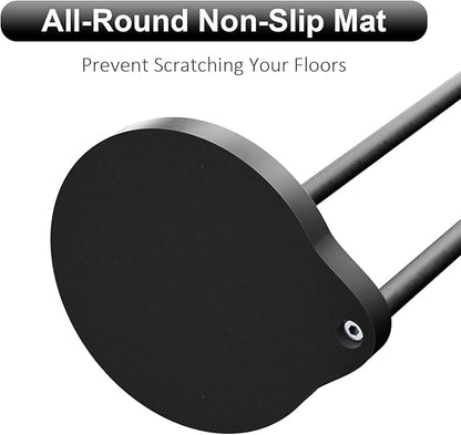 Toilet Paper Holder for Bathroom, Heavy Weighted Metal Free Standing Toilet Paper Storage with Crystal Ball, Toilet Paper Stand for Bathroom Accessories, Matte Black [Holds MEGA Rolls]