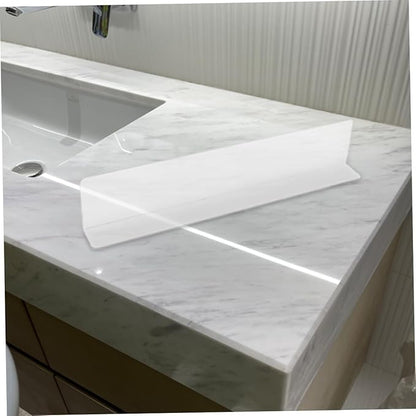 2pcs Clear Bathtub Splash Guard Splash Protector Water Guard for Shower and Tub Corners and Oil Resistant Bathroom Water Barrier for Dry and Clean Spaces