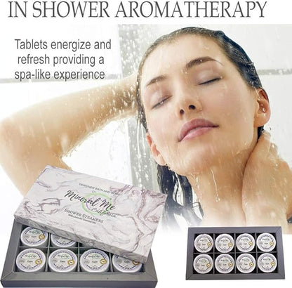 Shower Steamers Aromatherapy - Lavender Shower Steamers W/Organic Essential Oils for Vaporizing Steam Spa, Relaxation, Vapor Shower Tablet, Shower Melts, Stocking Stuffers Christmas Gift for Her, Him