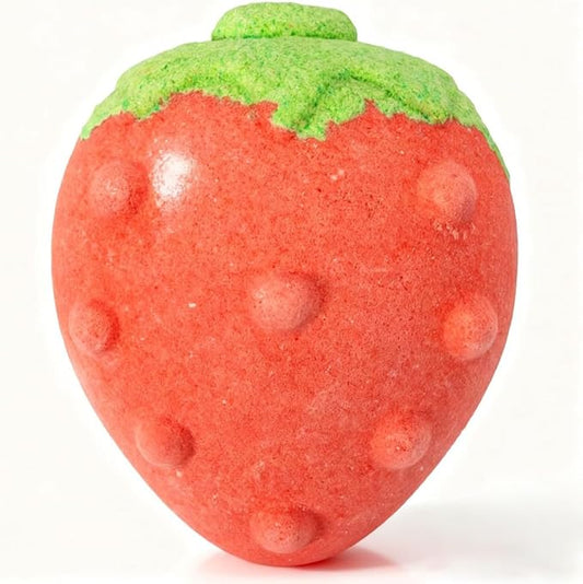 Strawberry Scented Bath Bomb - YC0217, 3.53 oz, Pack of 1 - Handmade SPA Bubble Bath for Relaxing - Essential Oil Personal Care Bath Gift for Birthday Mothers Day Christmas