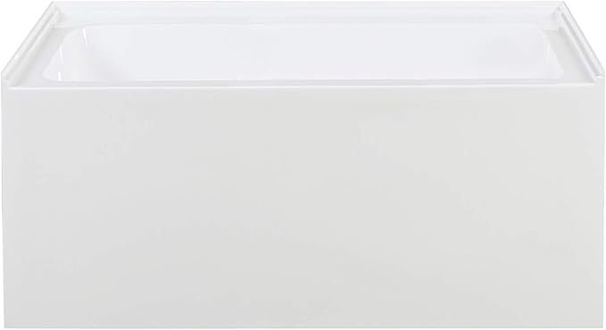 Swiss Madison Well Made Forever Voltaire 48"x32" Acrylic White, Alcove, Left Hand Drain, Apron Bathtub