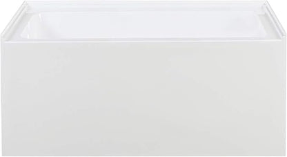 Swiss Madison Well Made Forever Voltaire 48"x32" Acrylic White, Alcove, Left Hand Drain, Apron Bathtub