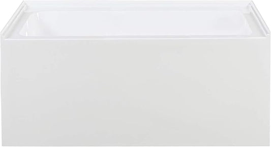 Swiss Madison Well Made Forever Voltaire 48"x32" Acrylic White, Alcove, Left Hand Drain, Apron Bathtub