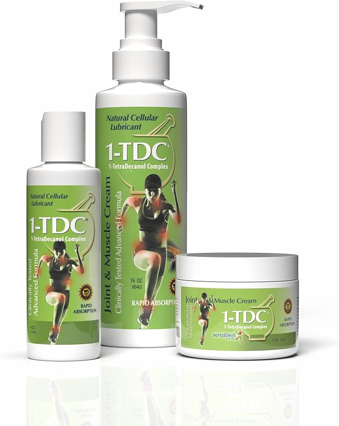 1tdc Joint & Muscle Relief Cream - Use On Back, Knee, Neck, Shoulder, Hip - Soothes Stiff Joints, Muscles, and Injuries in 5-10 Minutes - Relaxer - 4 oz