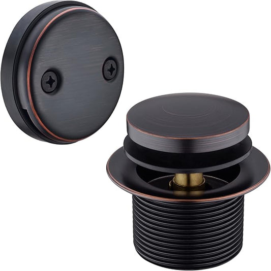 BESTILL Tip-Toe Bathtub Drain Bath Tub Trim Set Conversion Kit, Two Hole Style, Oil Rubbed Bronze