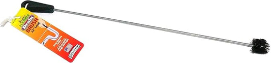 Brushtech 22" Super Flexible Drain Brush - Long Pipe Cleaning Brush for Tough Clogs, Hair, & Debris - Non-Kinking Spring for Kitchen & Hard-to-Reach Bathroom Sink Maintenance - Made in USA