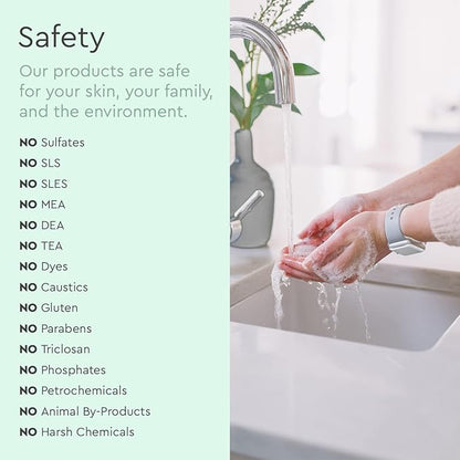 Puracy Organic Hand Soap, For the Professional Hand Washers We've All Become, Moisturizing Natural Gel Hand Wash Soap, Liquid Hand Soap Refills for Soft Skin (12 fl.oz, Cucumber & Mint) 2-Pack