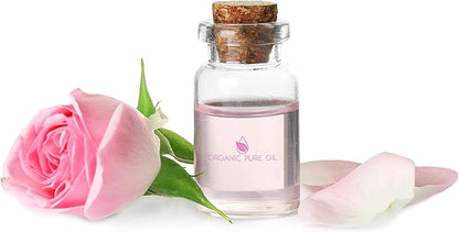 32 oz Rose Hydrosol Water – 100% Pure Rosewater Spray Mist Bulk – Hydrating Face Toner Rose Water for Skin and Hair Linen Spray for Sheets Room Freshener Body Spray Refill by Organic Pure Oil