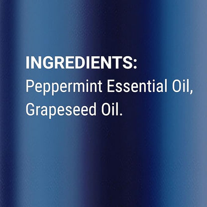 Peppermint Essential Oil Roll-On 10 ml - Pure, Natural & Prediluted Blend with Fresh Minty Aroma - Roller for Aromatherapy & Headache Relief - Nexon Botanics