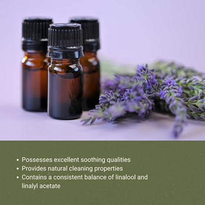 Lavender 40/42 Essential Oil Direct from France - Essential Oil for Candle Making and Soaps - Pure Lavender 40/42 Oil for Aromatherapy, Skincare, Haircare, Perfumes (2lbs)