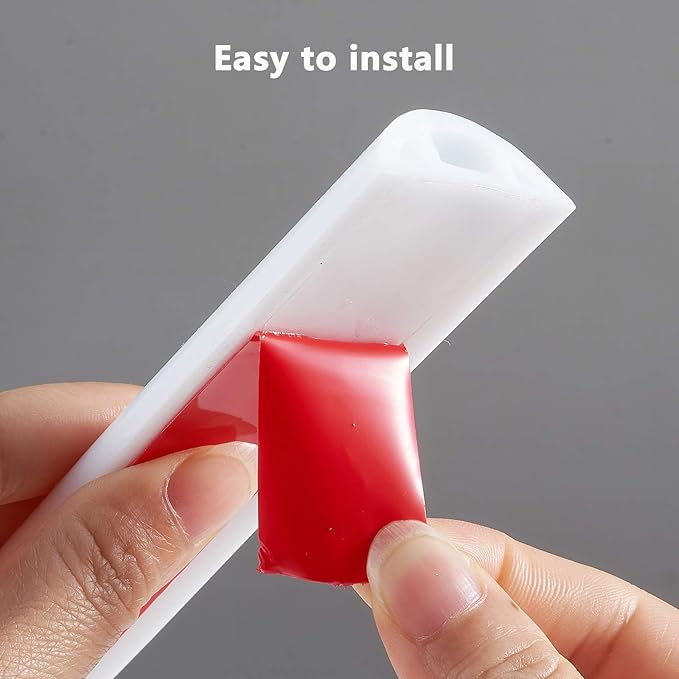 Bathroom Foldable Block water Stopper sealing strip shower threshold dam Self-adhesive silicone shower barrier (66 Inch)