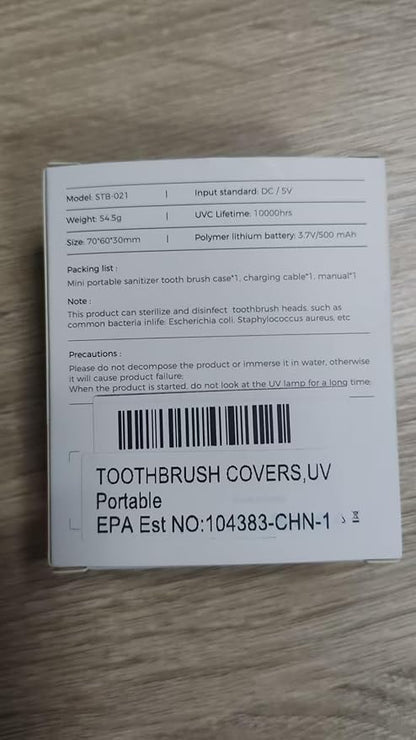 UV-C Toothbrush Cover Case and Holder Electric Travel Toothbrush Cover with Holder for Any Toothbrush Head Rechargeable Toothbrush Travel Case Pink