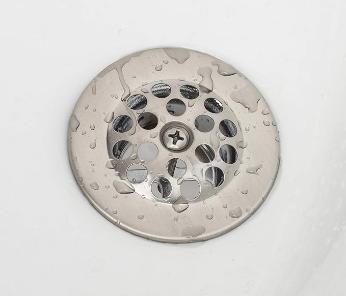 Artiwell Trip Lever Tub Trim Kit Set With Trip Lever Overflow Face Plate, Trip Lever Bathtub Drain with Strainer, Overflow and Matching Screws (BRUSHED NICKEL)