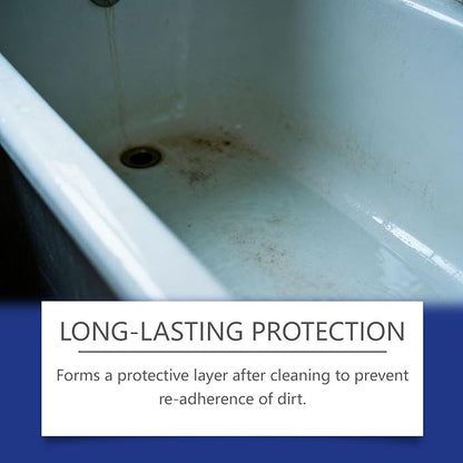 Tub Cleaner, 59ml Anti Scaling Long Lasting Cleaning Agent, Bathtub Cleaner for Sink, Floor, and Wall Surfaces, Fast Acting Effective Formula, Safe for Home and Commercial Use, for Dorm Room, Hotel