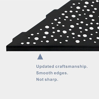 Shower Corner Shelf 10" No Drill,10" 304 Stainless Steel, Recessed Bathroom Shelves Grout in Shelf for Tiled Wall,Matte Black,2 Pack