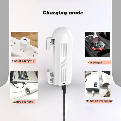Portable Outdoor Shower Pump Camping Shower Pump Rechargeable LED IPX8 Waterproof for Indoor Outdoor Camping Hiking Motorbikes Travel Shower Car Pet Cleaning