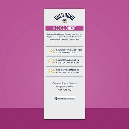 Gold Bond Age Renew Neck & Chest Firming Age Renew Cream, 2 oz., Clinically Tested Skin Firming Cream, Pack of 3