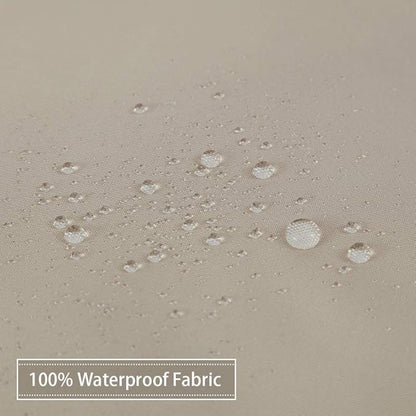 CAROMIO Hotel Quality 100% Waterproof Fabric Shower Curtain or Liner with Magnets for Bathroom, 72 x 72 inches, Tan