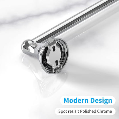 Newfun 8-Pieces Polished Chrome Bathroom Accessories Set, 24 Inch Bath Towel Bar Set, SUS 304 Stainless Steel Bathroom Hardware Set, Towel Racks for Bathroom Wall Mounted