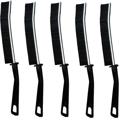 5PCS Crevice Cleaning Brush,Gap Cleaning Brush, Slim Flat Curved Brush for Narrow Gaps,Deep Crevices and Small Spaces,Hard Bristle Brush,Easy to Clean, No Residue, Kitchen & Bathroom Cleaning