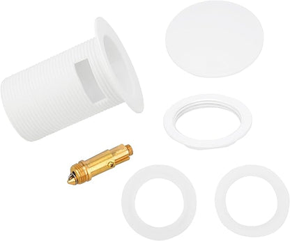 Pop-up Freestanding Bathtub Drain Stopper, Suitable and Compatible with Freestanding Bathtub Drain Rough-in Kit (White)