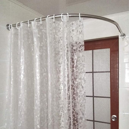 WELTRXE Extra Long Shower Curtain Liner, 72 x 84 Inch EVA Water Repellent Shower Curtain with 3 Magnets, Heavy Duty, No Smell, Chlorine Free Shower Liner for Shower Stall, Bathtubs, 12 Hooks