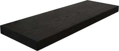 joelsantiques 30 Inch Wooden Floating Shelves for Wall - 30x10x2 in - Made of Natural Wood - Long Heavy Duty Rustic Wall Shelves for Bedroom - Perfect for Living Room, Kitchen - Mocha