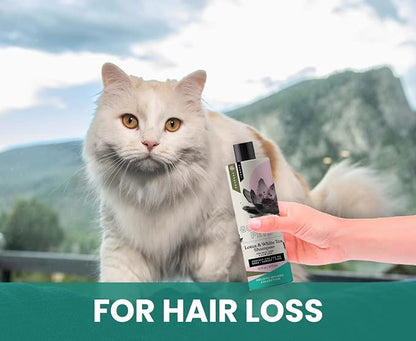 Holistic Natural Derived Lotus and White Tea Pet Shampoo: Veterinarian Recommended - Remove Dirt, Cleanse and Restore Your Dog, Cat or Horse Coat - Made in USA - 16 oz