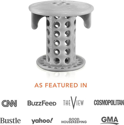 SinkShroom The Revolutionary Sink Drain Protector Hair Catcher/Strainer/Snare, Gray