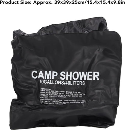 Solar Shower 40L, Portable Cam Shower with vable Hose, Thickened Solar Heating for oor Hiking Beach Swimming T, Includes Rope and Hose