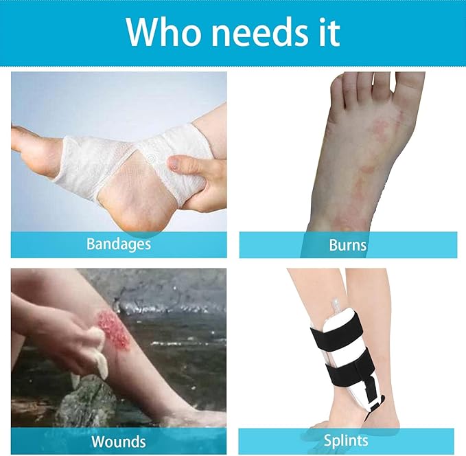 Non-Slip Extra Wide Waterproof Leg Cast Cover for Showering, Reusable Adult Extra-Large Size Half Leg Cast Protector, Cast Bag for Shower, Cast Cover for Showering Foot