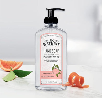 J.R. Watkins Gel Hand Soap, 3 Pack of 11 Fl Oz, Grapefruit