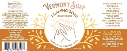 VERMONT SOAP Body Wash, Natural Body Wash with Shea Butter, Mild Gel Body Wash for Moisturizing and Soothing Skin, Fragrance Free Body Wash for Women & Men (Simply Unscented, 12oz)