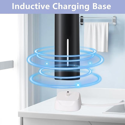 Charger Base for Bitvae/Fairywill / 7AM2M AM105/AM110 Electric Toothbrush (Not for 7AM2M AM100 AM101 AM103), Replacement Charger for Electric Toothbrushes Charged with USB Data (Black)
