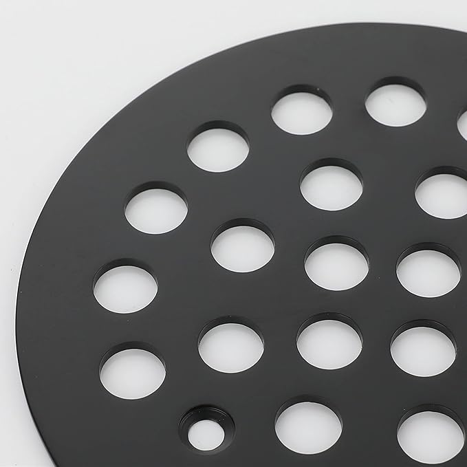 4-1/4 Inch Screw-in Shower Drain Cover Replacement Floor Strainer - Brushed Nickel, Brushed Gold, Oil Rubbed Bronze, Chrome, Antique Bronze, Black