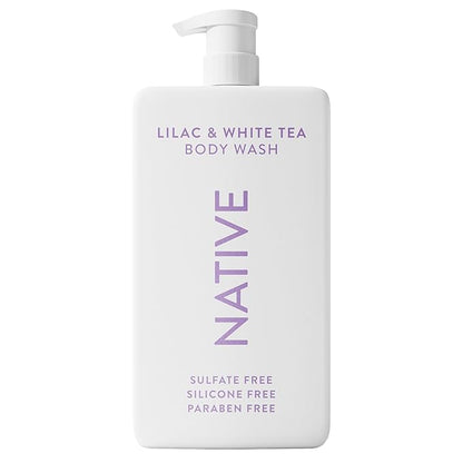Native Sulfate Free Body Wash Contains Naturally Derived Ingredients | for Women & Men| Lilac & White Tea, 36 oz