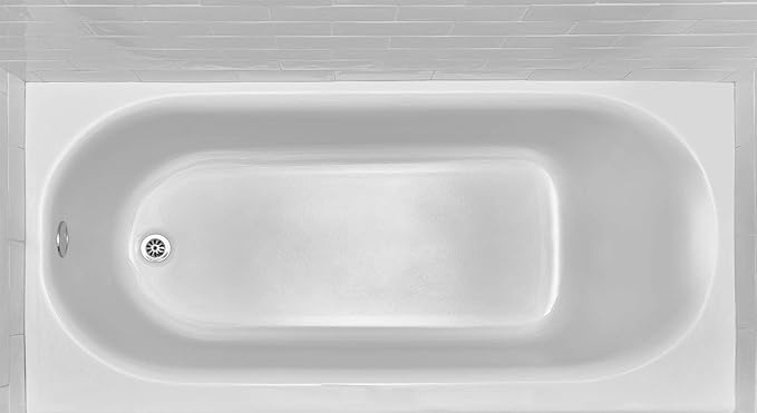 American Standard 2397202.020 Princeton 60 in. x 30 in. Americast Apron-Front Bathtub with Left Hand Drain, White