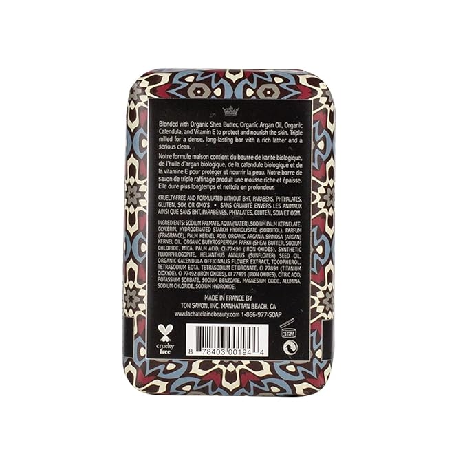 La Chatelaine Unisex, Men, Women Bar Soap| Natural and Organic |Triple Milled | Made in France | Large (Sandalwood)