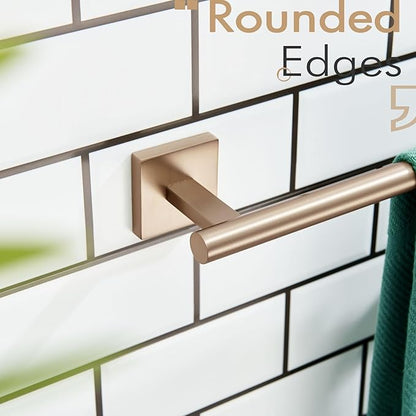 KOKOSIRI Towel Bar Bathroom Towel Holder for Bath Kitchen Cabinet Towel Rails 20 Inch Champagne Bronze Stainless Steel B4005CPG-L20