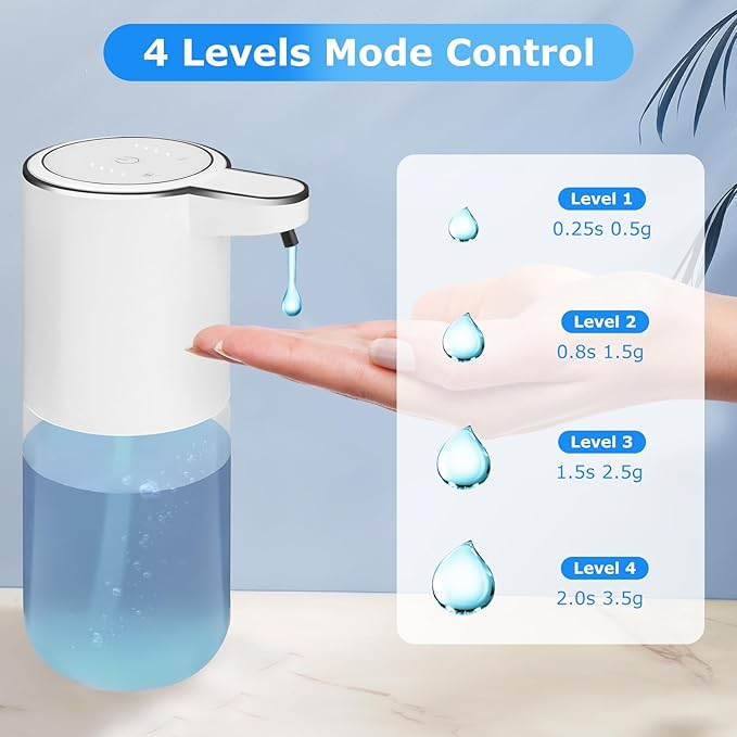 2 Pack Soap Dispenser,Automatic Liquid Soap Dispenser Touchless,13.5oz/400ml USB Rechargeabled Wall Mounted Smart Soap Dispenser for Bathroom Kitchen Set New