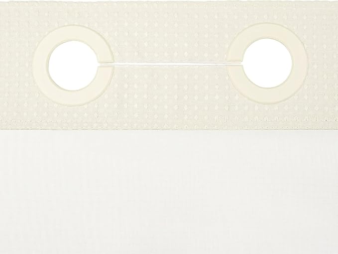 River Dream Stall Heavyweight No Hooks Required Dotted Waffle Weave Shower Curtain with Snap in Liner - 36W x 74H,Hotel Grade,Spa Like Bath Curtain,Graphite Cream