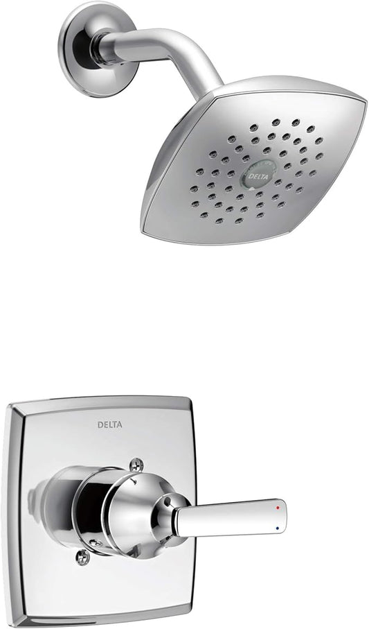 Delta Ashlyn 14 Series Shower Faucet Set, Chrome Shower Head and Handle Set, Valve Trim Kit, Chrome T14264 (Valve Not Included)