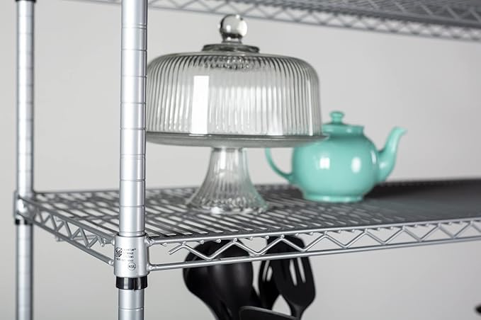 Omega 30" Deep x 60" Wide x 74" High 3 Tier Gray Starter Shelving Unit
