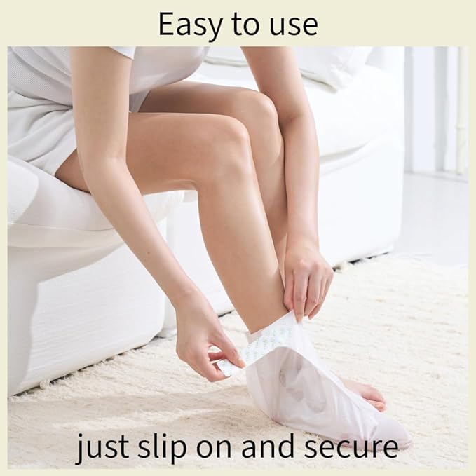 Relaxing Aroma Foot Mask 6 Pairs | Soothes & Restores Tired, Dry Feet | Hydrating Foot Treatment for Cracked Heels & Rough Skin | Home Spa Pedicure Socks | Made In Korea (Lavender)