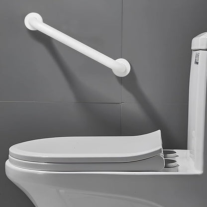 Shower Grab Bar, 2 Pack 12 Inch White Bathroom Grab Bar, 1.25" Diameter 304 Stainless Steel Anti-Slip Grab Bars for Bathtubs and Showers, Handicap Shower Grab Bar for Seniors Elderly
