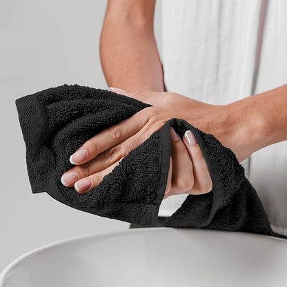 50 PK Saloon Towel Black