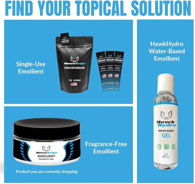 HawkGrips 2oz Unscented Massage Emollient, Oil-Based Vegan Formula with Shea Butter for IASTM & Soft Tissue Techniques, Smooth Lubrication, Non-Greasy Cream Alternative, Professional Use, Pack of 1