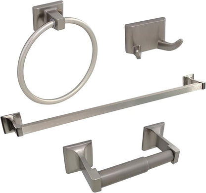 Formosa Design Hardware 4-Piece Bathroom Hardware Kit (Satin Nickel)