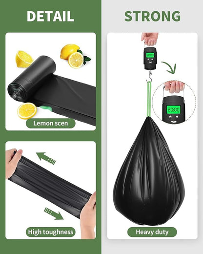 25 Portable Camping Toilet Bags Drawstring, 8 Gal Compost Bags for Potty Adults, Outdoor Waste Bag for 5 Gallon Bucket Bathroom Travel Backpacking