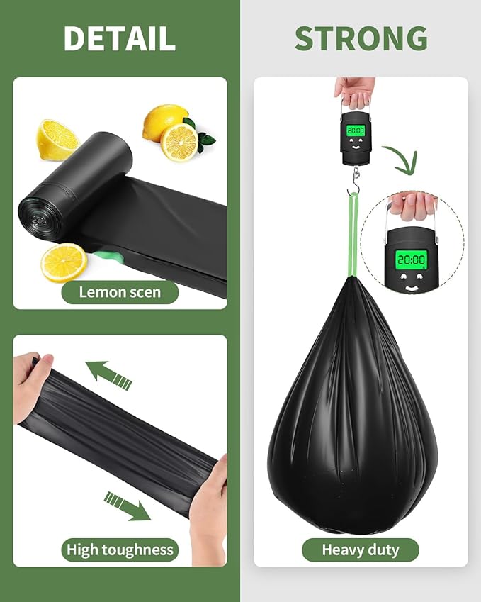 100 Camping Toilet Bags Drawstring, 8 Gallon Portable Toilet Bags Use with 5 Gallon Bucket, Porta Potty for Camping Bathroom Travel Backpacking